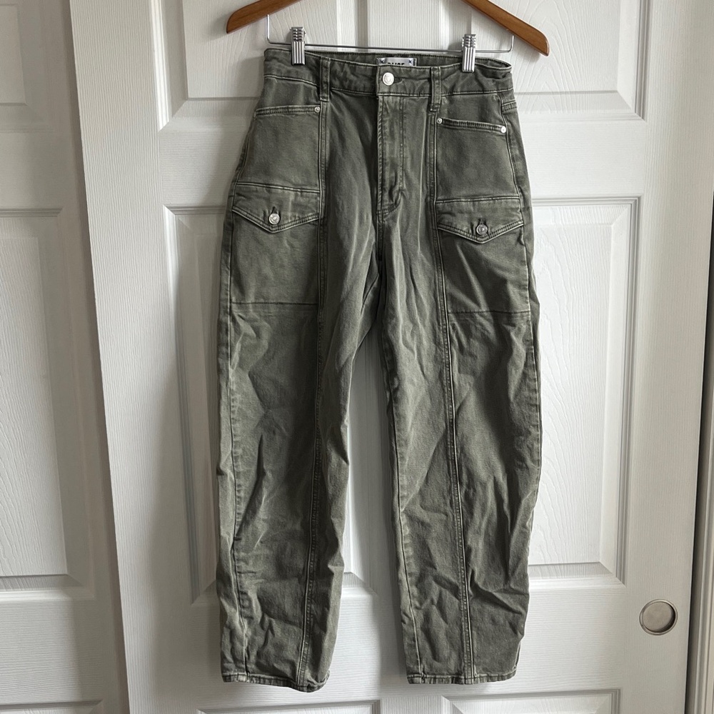 Paige Alexis Cargo Pants in Olive Green